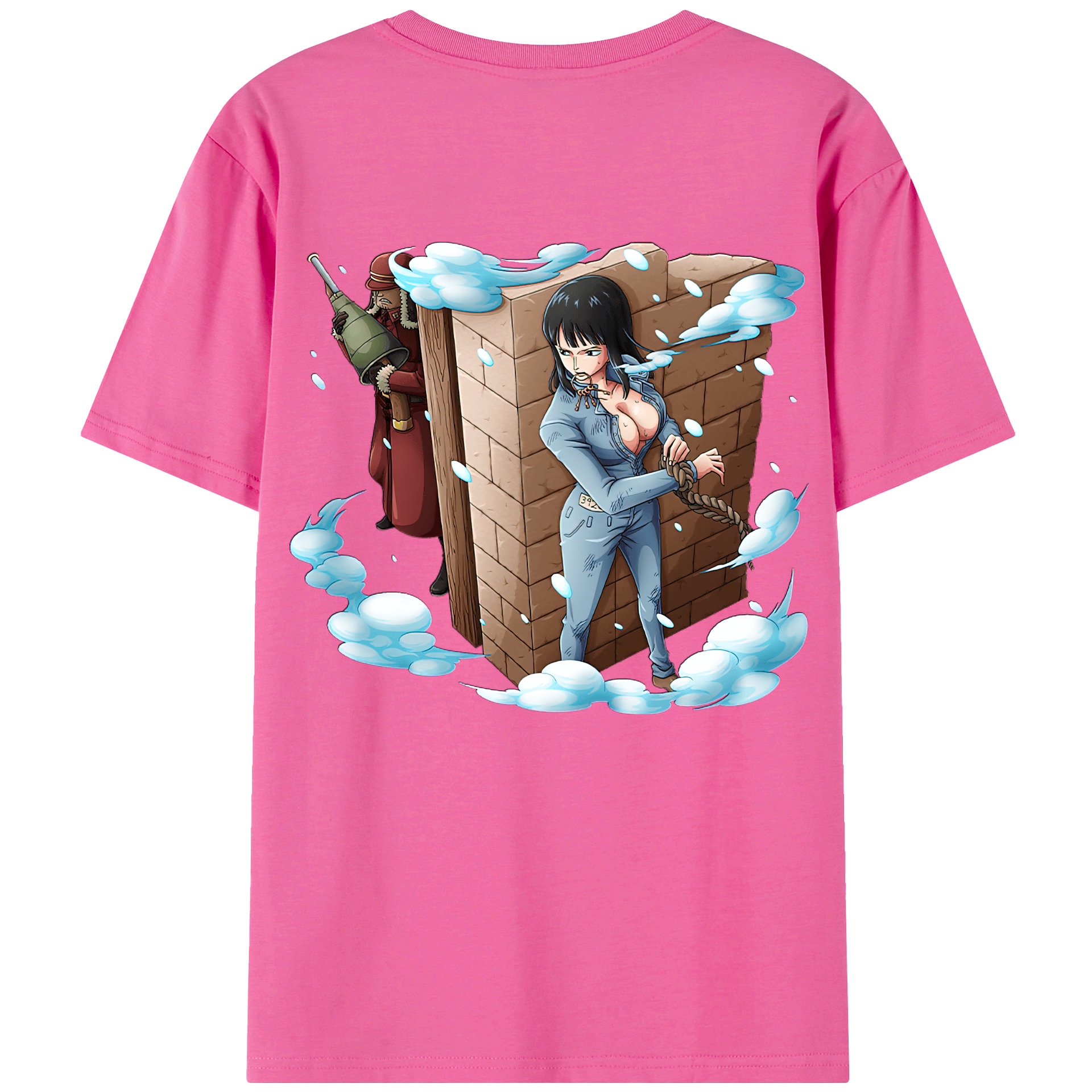 ワンピース ニコ・ロビン ONE PIECE Nico Robin レディース半袖Tシャツ(バックプリント)